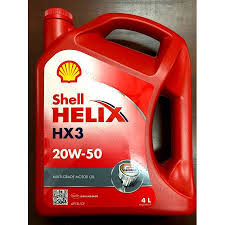SHELL HELIX HX3 20W50 SL/CF 4 LTR